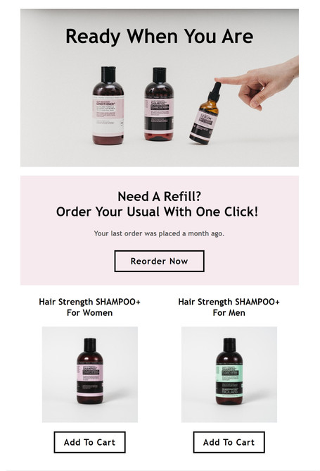 Panier abandonné Discount Email Automation JUNE Exemple de marketing en ligne